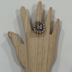 New | Indian Premium Moissanite Adjustable Ring