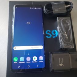 Samsung Galaxy S9, Factory UNLOCKED,  Excellent Condition.  Like New 