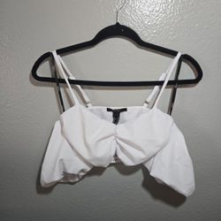 White Crop Top