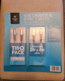 USB Charge & Sync Cables - with lightning connector