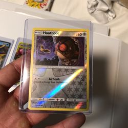 Hoothoot Reverse Holo W/ Zapptose In Background
