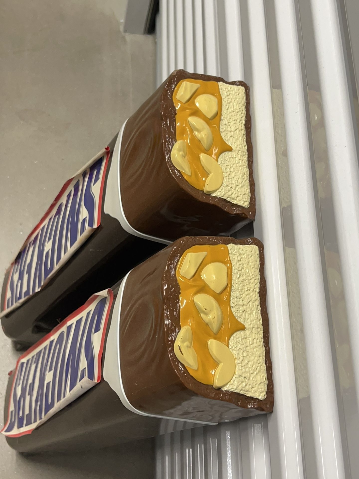 Vintage Snickers Candy Bar Plastic Store Display Sign for Sale in
