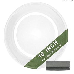 New Microwave Glass Turntable Plate 16 inch Compatible with G.E Microwave by Fetechmate