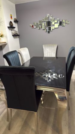 Juego de comedor, mesa de centro y mesa pequeña modelo Layla