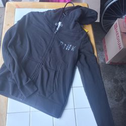 Victoria's Secret, Pink Black Hoodie Zip Up
