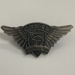 Vintage 1998 Camel Cigarettes Roadhouse Tour Motorcycle Rally Wings Pin