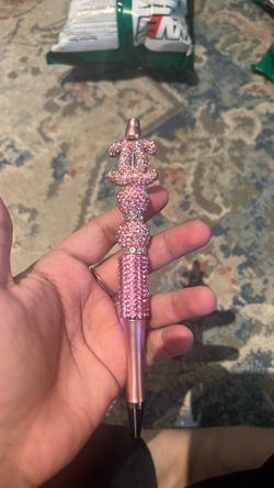 Pink Rhinestone Crystal Ballpoint Pen
