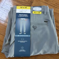 NWT Greg Norman men’s textured stretch pants size 32x34