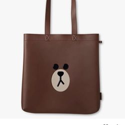 Line Friends Brown Tote Bag