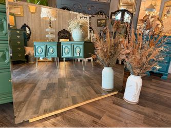 Beautiful MCM Beveled Dresser or Wall Mirror