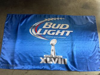 Bud Light Super Bowl XLVIII Banner Flag