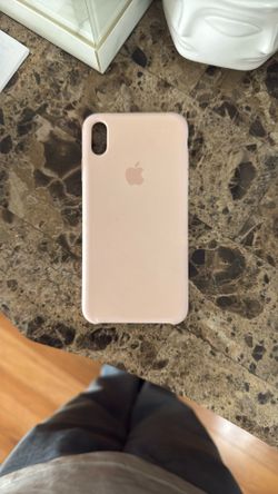 Pink Apple Silicon XS Max Case 