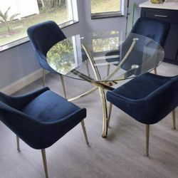 BLUE & GOLD velvet CHAIRS 🪑 