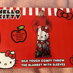 Hello Kitty Blanket With Sleeves