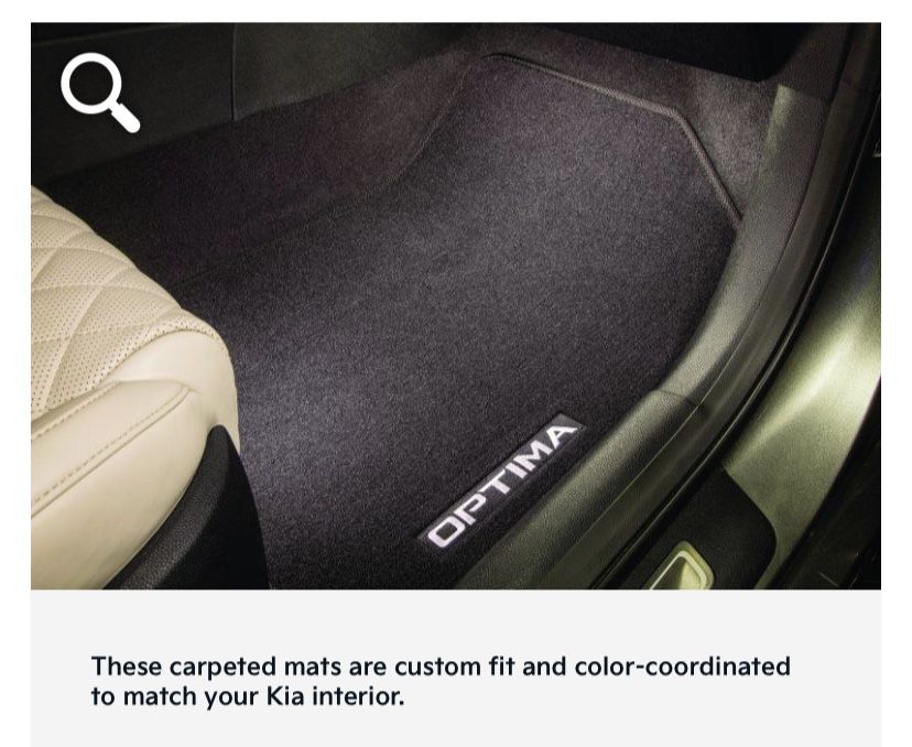 2016 Kia Optima Original Floor Mats