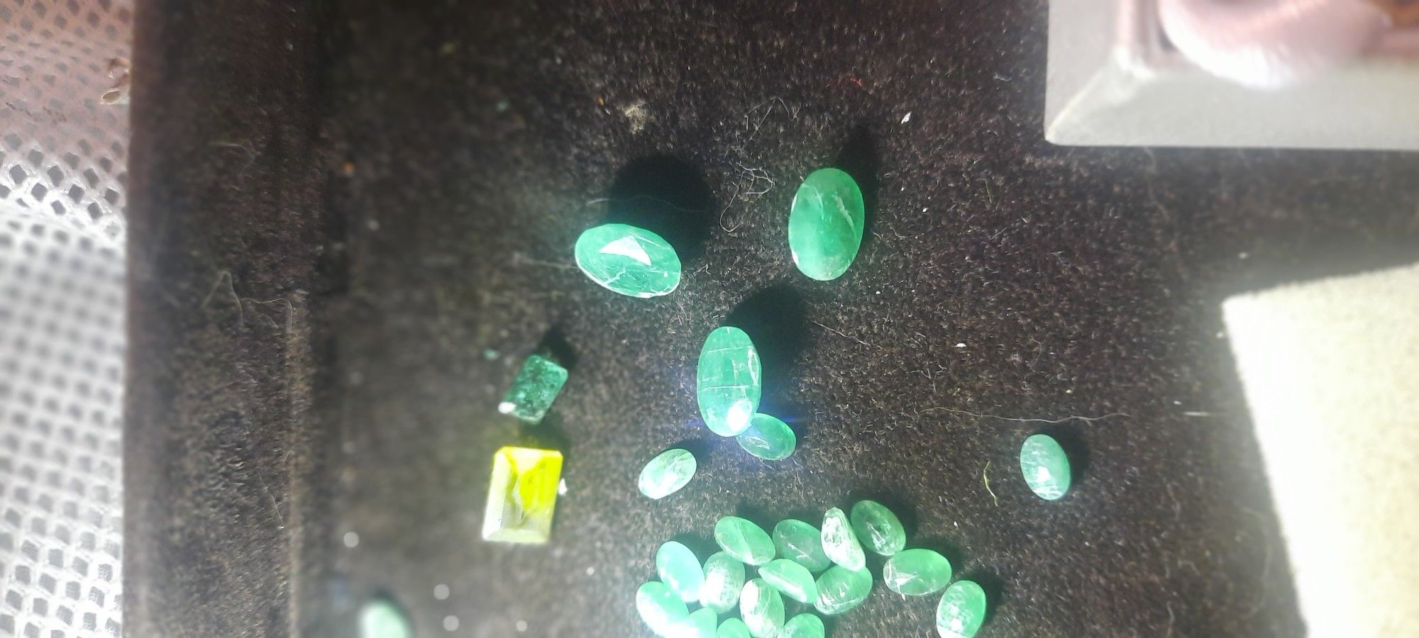 Emeralds 2 C T Or .50 CT Oval Cut Polished