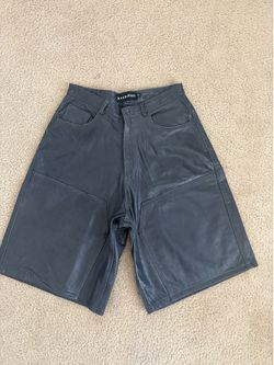 GVgallery doubleknee leather jorts