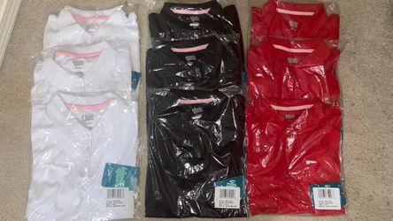 GREAT DEAL - 9 BRAND NEW GIRL  UNIFORM POLOS