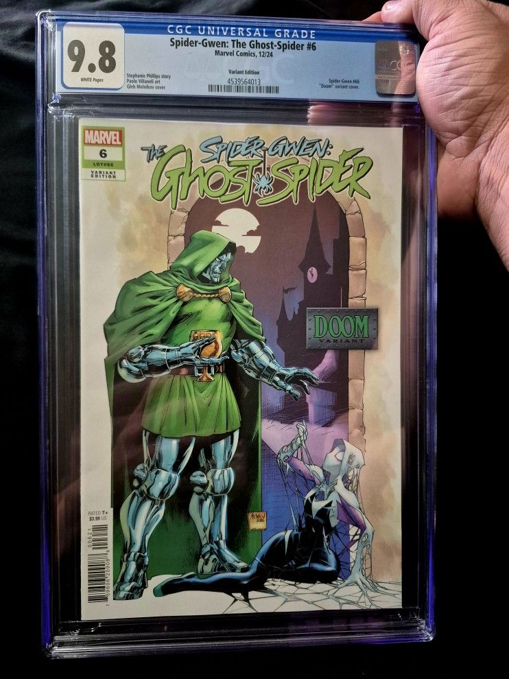 Spidergwen The Ghost Spider Issue#6 9.8 Cgc Graded