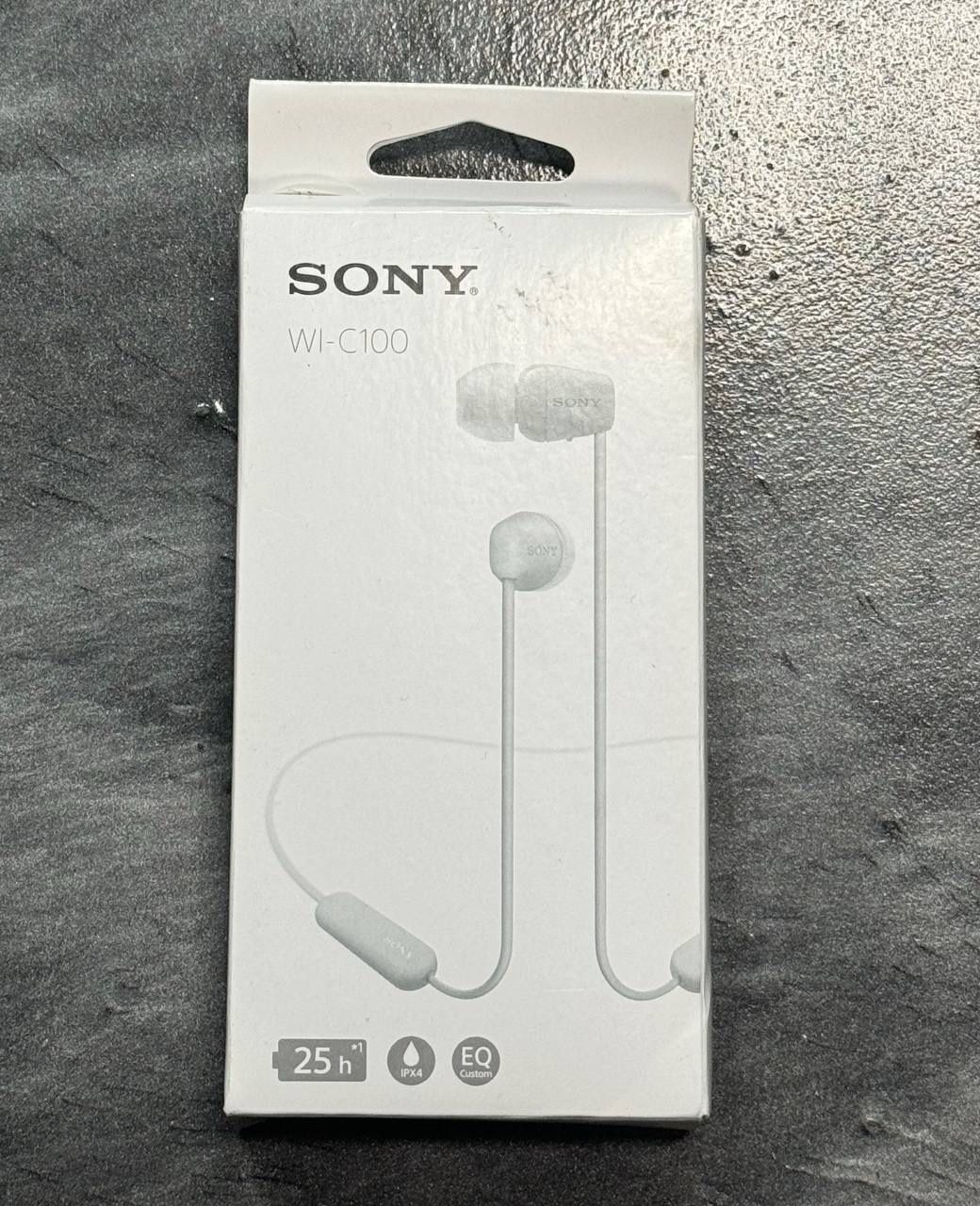 Sony Wi-C100WZ Wireless Stereo Headphone White Audio NEW SEALED