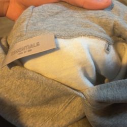 Large Grey Essentials Hoodie 