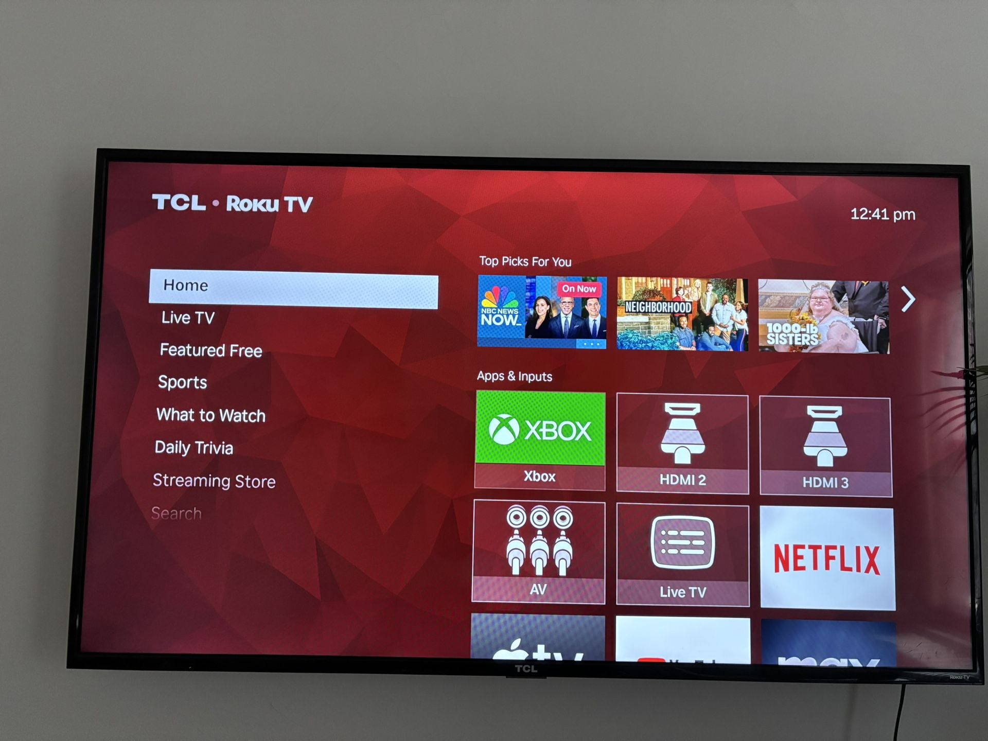 55in Roku TLC TV