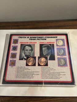 Abraham Lincoln & JFK Historical Coin Collection Display