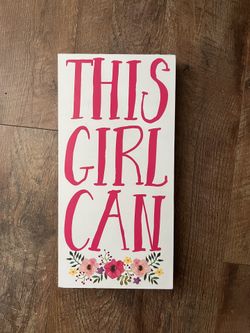 this girl can wall decor