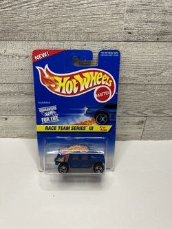 Vintage Hot Wheels Blue ‘1996 Hummer / Hot wheels Race Team Series III • Die Cast Metal • Made is Malaysia