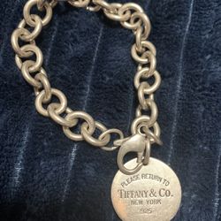 Tiffany And Co Round Tag Bracelet 925 
