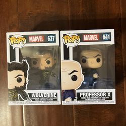 Wolverine & Professor X Funko Pop Set – X-Men Movie Versions