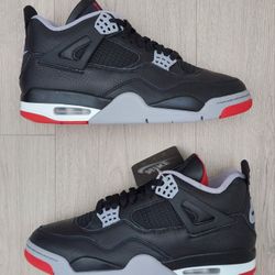 Nike Air Jordan 4 Retro Bred Reimagined FV5029-006 Men's Size 9, 9.5 & 12 B Grades MSRP $215