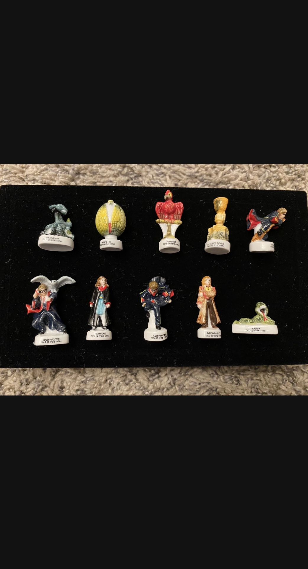 Harry Potter and the Goblet of Fire Porcelain French Feves or King Cake Baby Doll 10-Piece Set