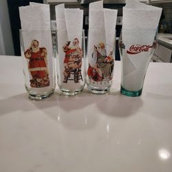Coca-Cola  Christmas & Santa Glasses