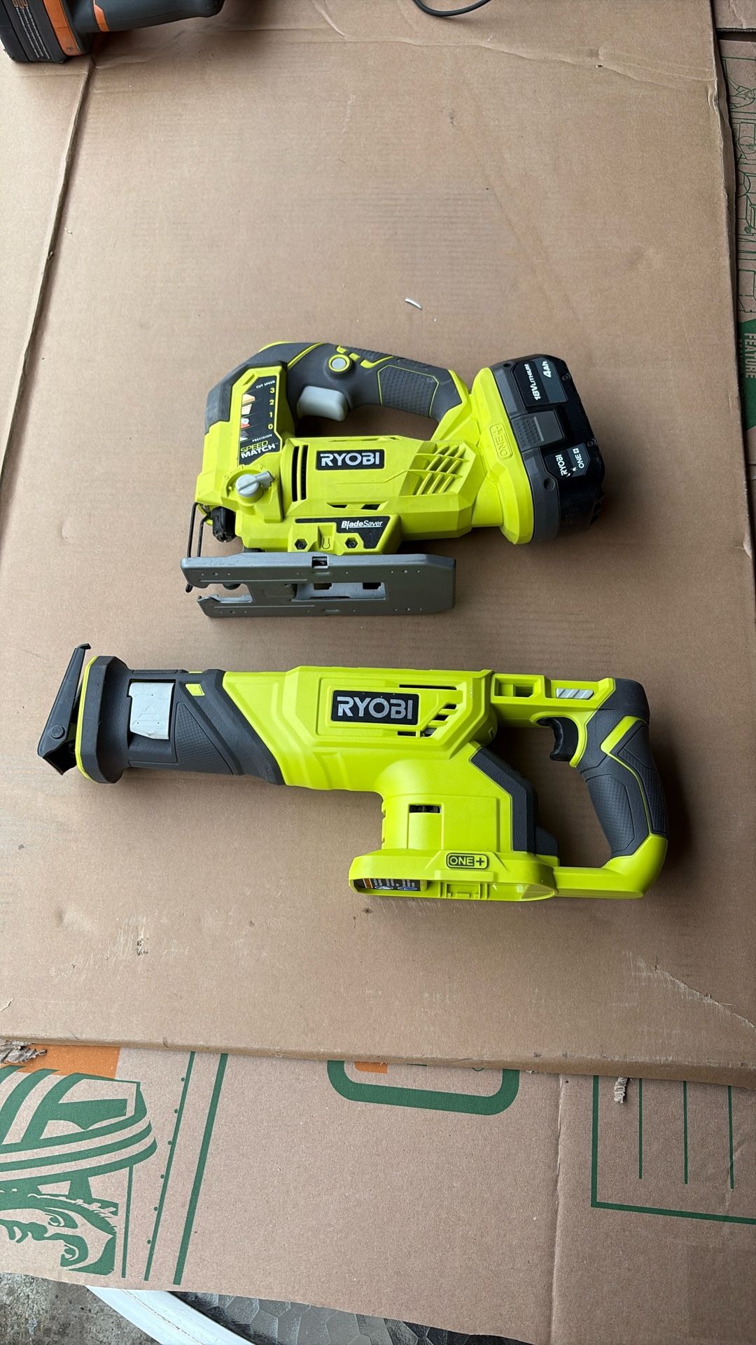 Ryobi Sawszall And Jigsaw Cordless