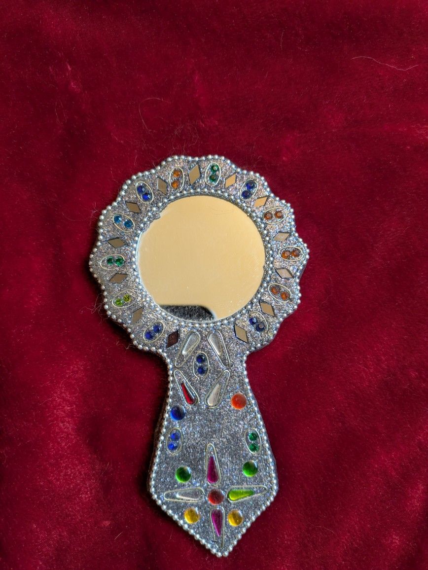 Vintage Mosaic Hand Mirror