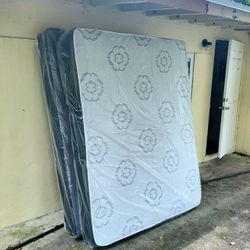 NEW QUEEN MATTRESS AND BOX SPRING -- Also Available In All Sizes.