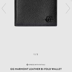 GG Marmont Leather Bi-Fold Wallet 