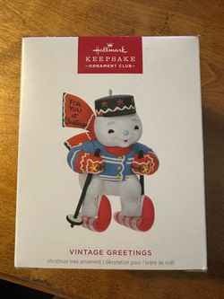 Keepsake ornament club Member Exclusive 2025 Vintage Greetings