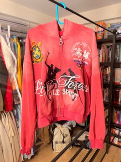 Vale Forever Red Zip-Up Hoodie Medium