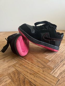 Toddler Baby Sz 8C   Black Pink NIKE DELTA Force Low Sneakers Shoes 327587-002