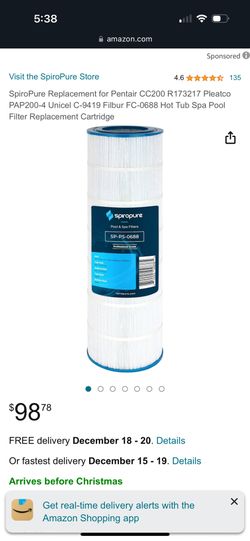 Filter Cartridge Pool/spa $60 Each Or 2 For $100