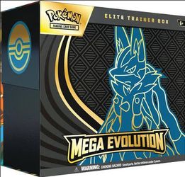 Pokémon Mega Evolution Elite Trainer Box. (I will trade for Raw singles)