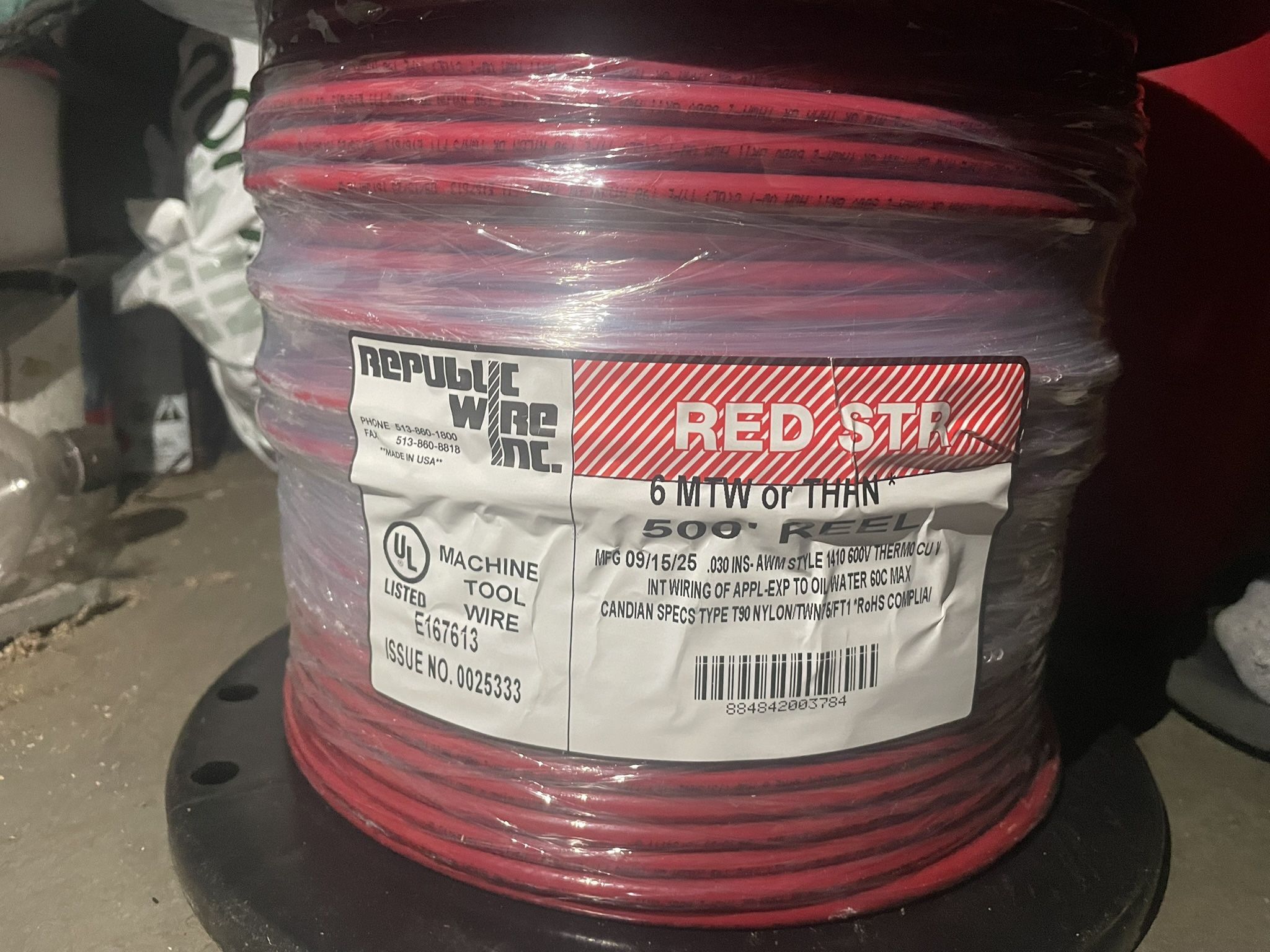 6 RED AWG THHN Cheapest In Market