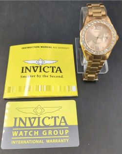 Invicta Women Watch Rose Gold Face