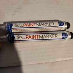 Super Met-Al Rolling Bull Stainless Steel Ball Tip, blue 2 pack