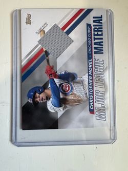 Christopher Morel game worn jersey card