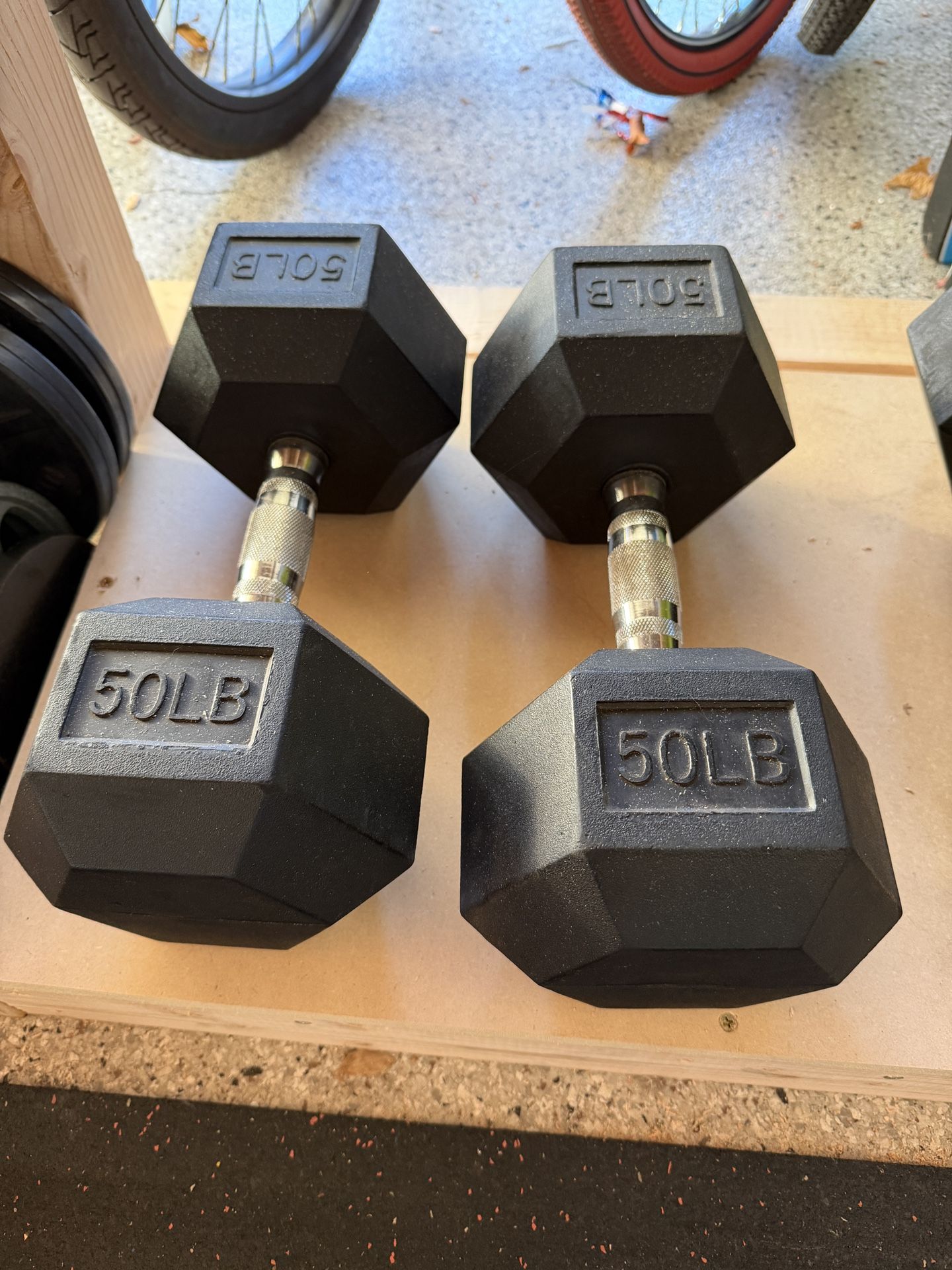 50 Lb Dumbbells 