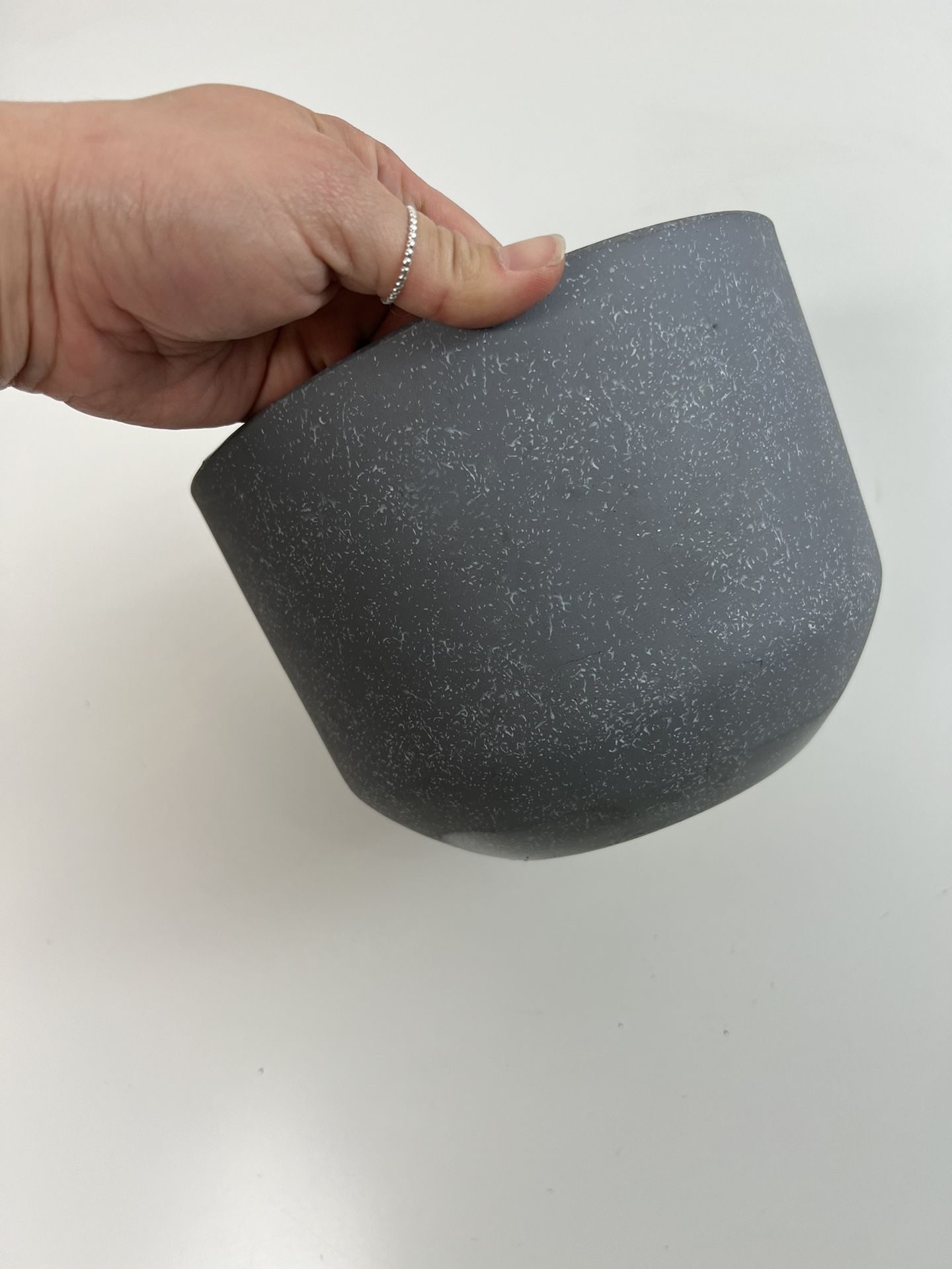 Ceramic Gray  Stone Pot Plant 