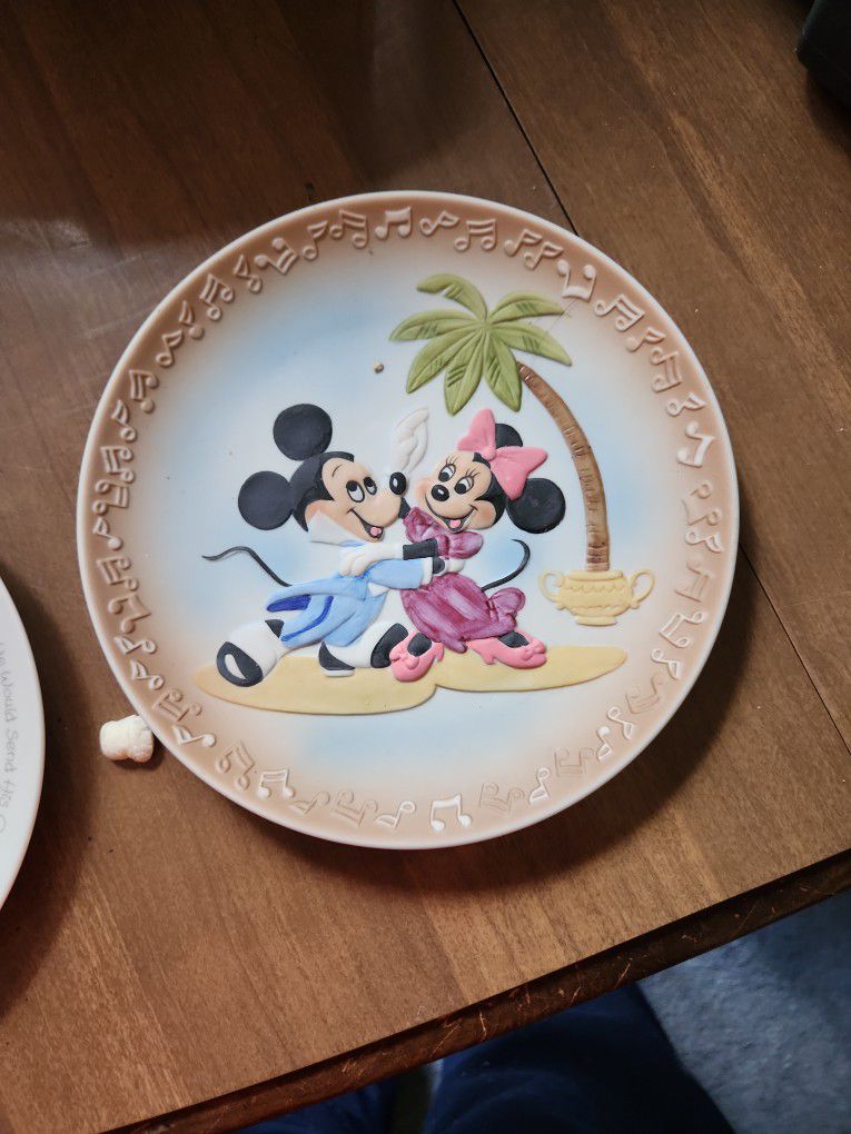 Mickey and Minnie at the Dance Collector Plate

